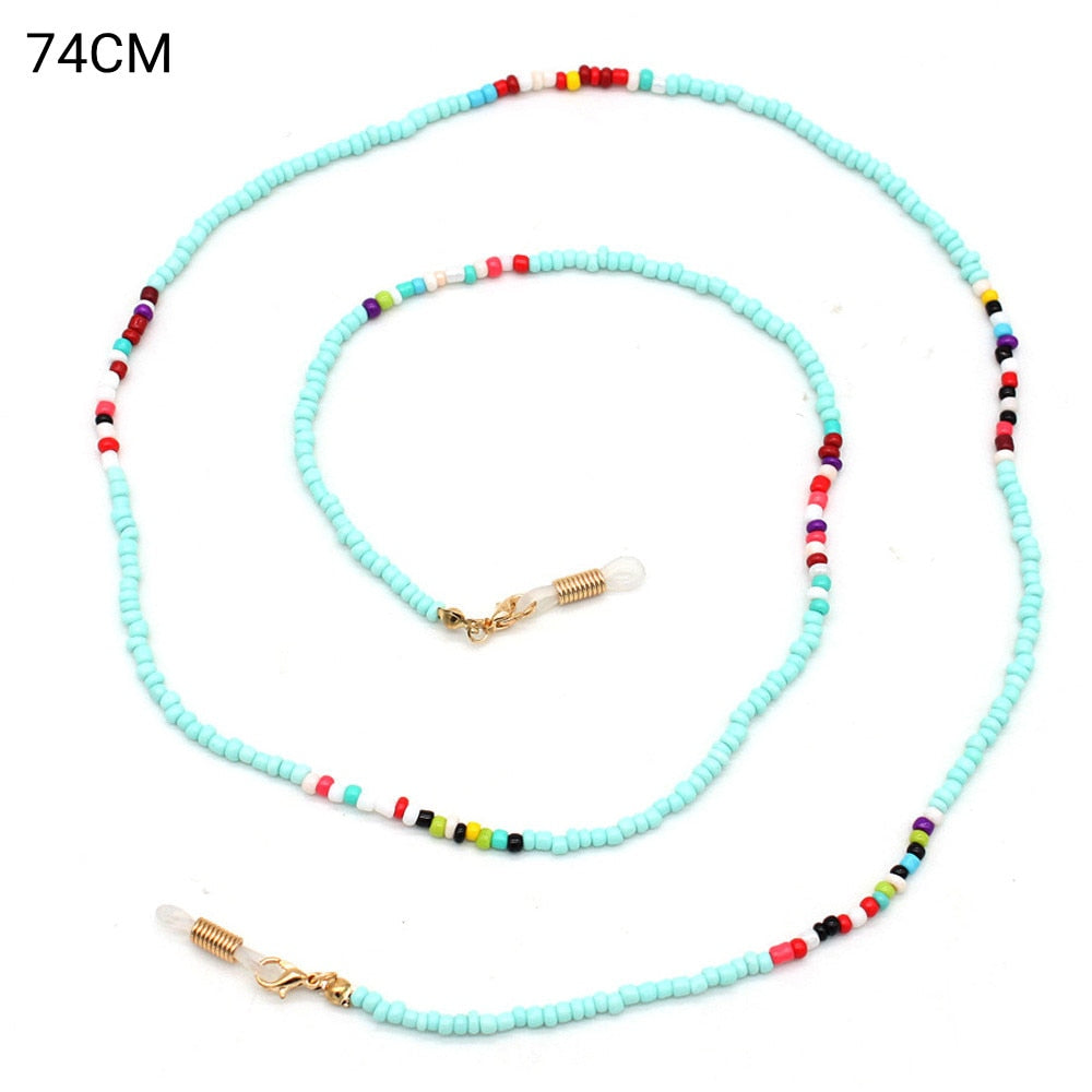 Fashion Reading Glasses Chain Retro Beads Eyeglass