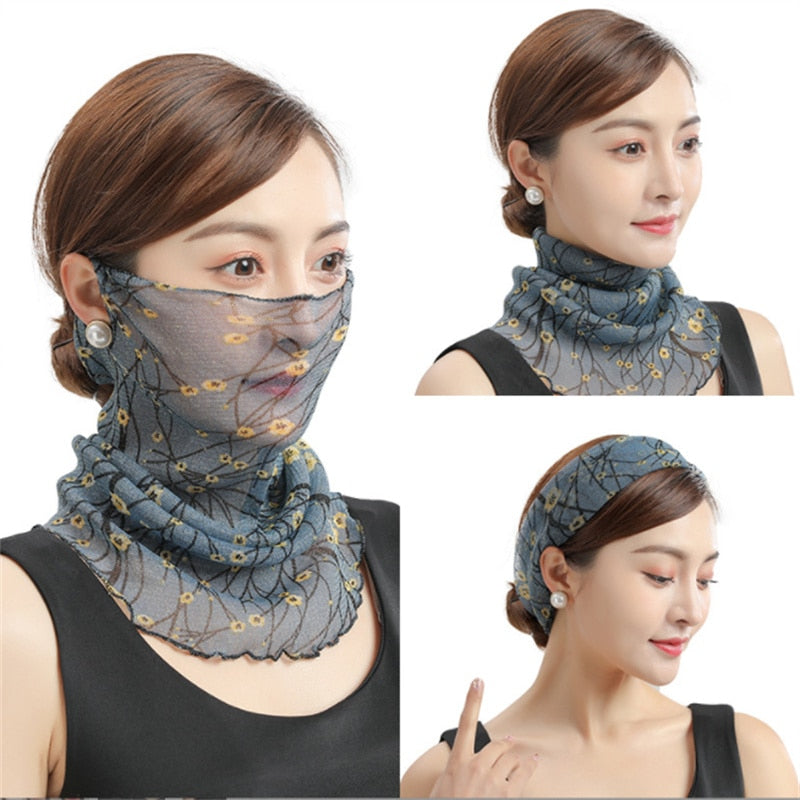 Women's Trendy Chiffon Neck Collar Scarfs