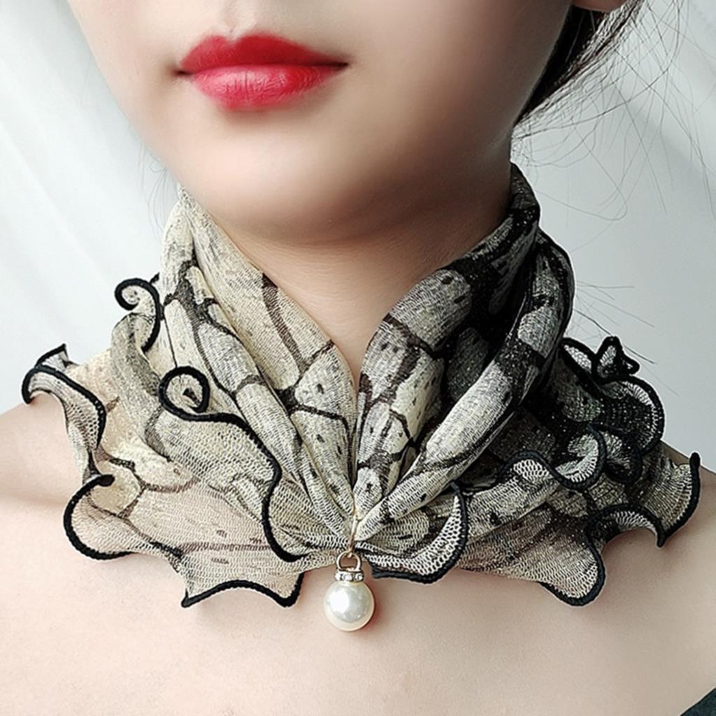 Women's Trendy Chiffon Neck Collar Scarfs