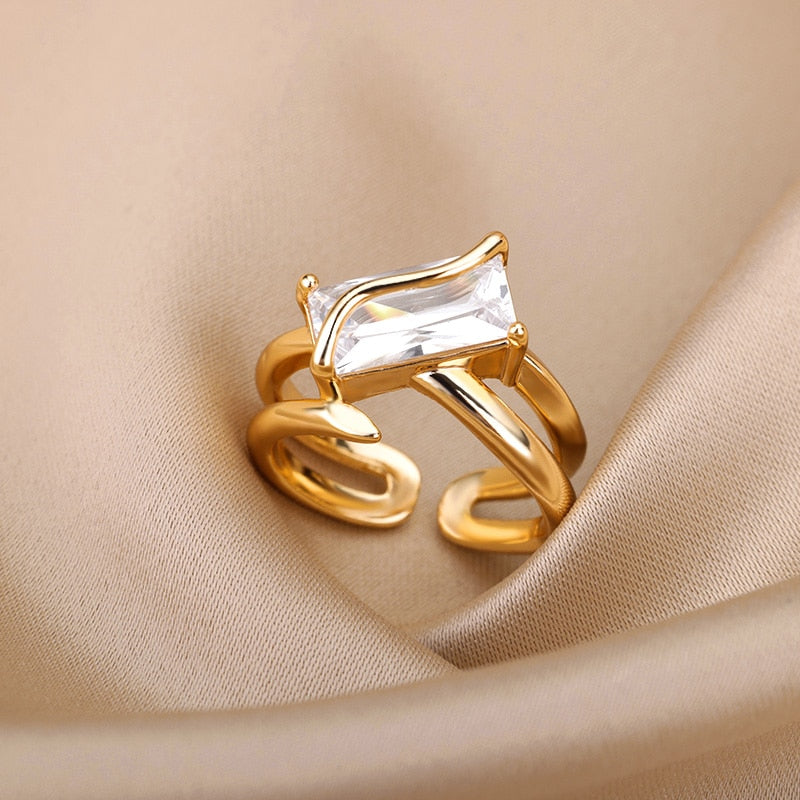 Women's Trendy Turkish Style Evil Eye Rings