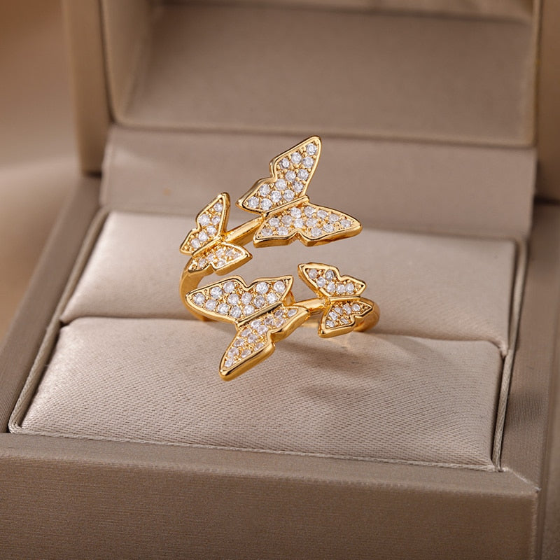 Women's Trendy Turkish Style Evil Eye Rings
