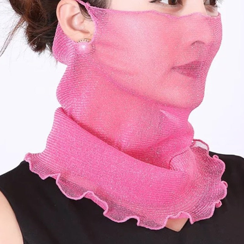 Women's Trendy Chiffon Neck Collar Scarfs