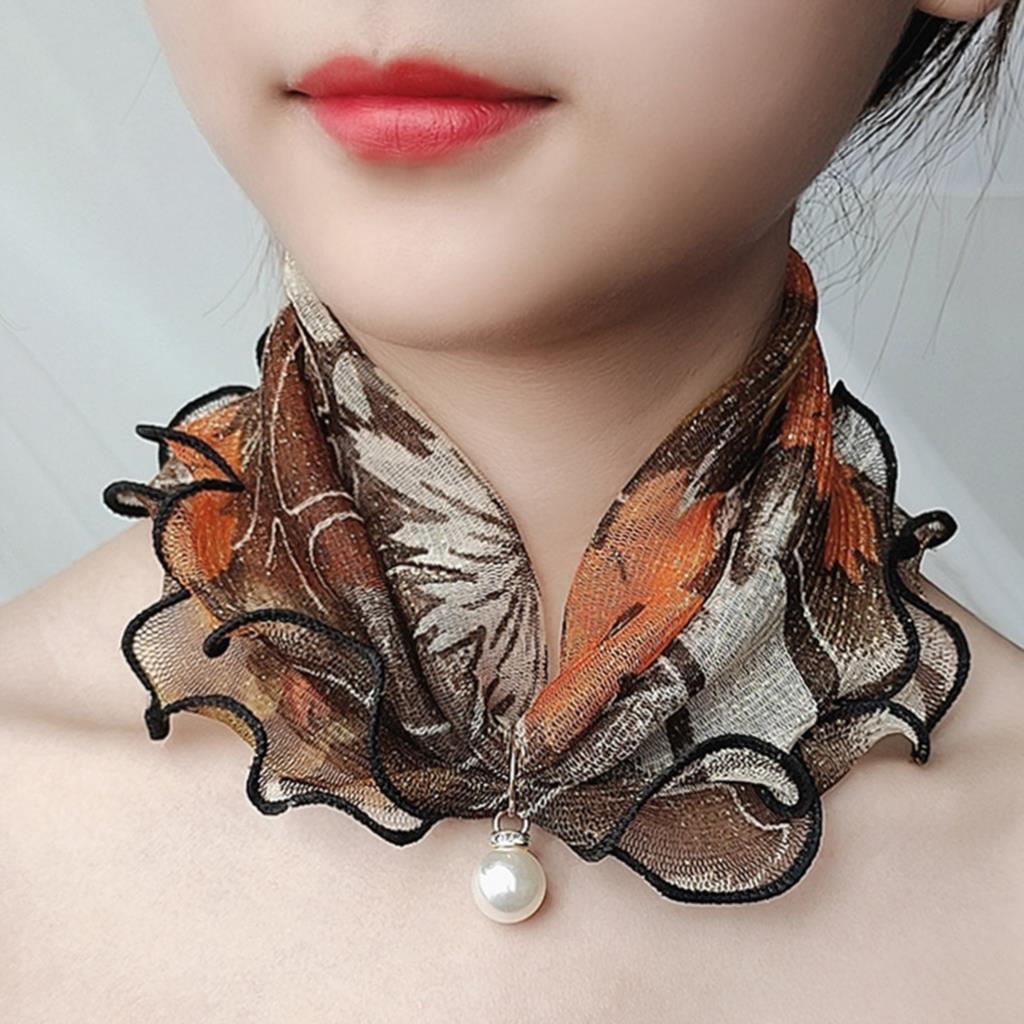 Women's Trendy Chiffon Neck Collar Scarfs