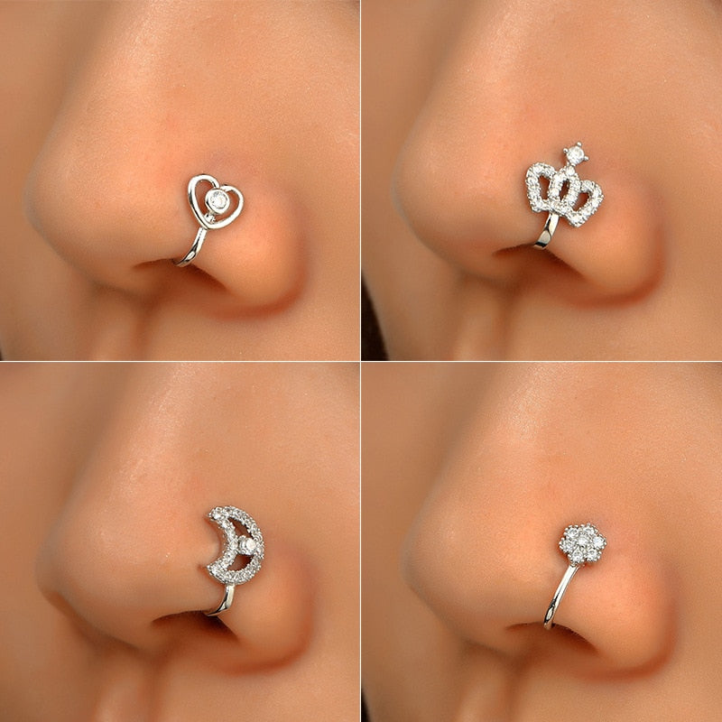 Women's Copper Nose Piercings