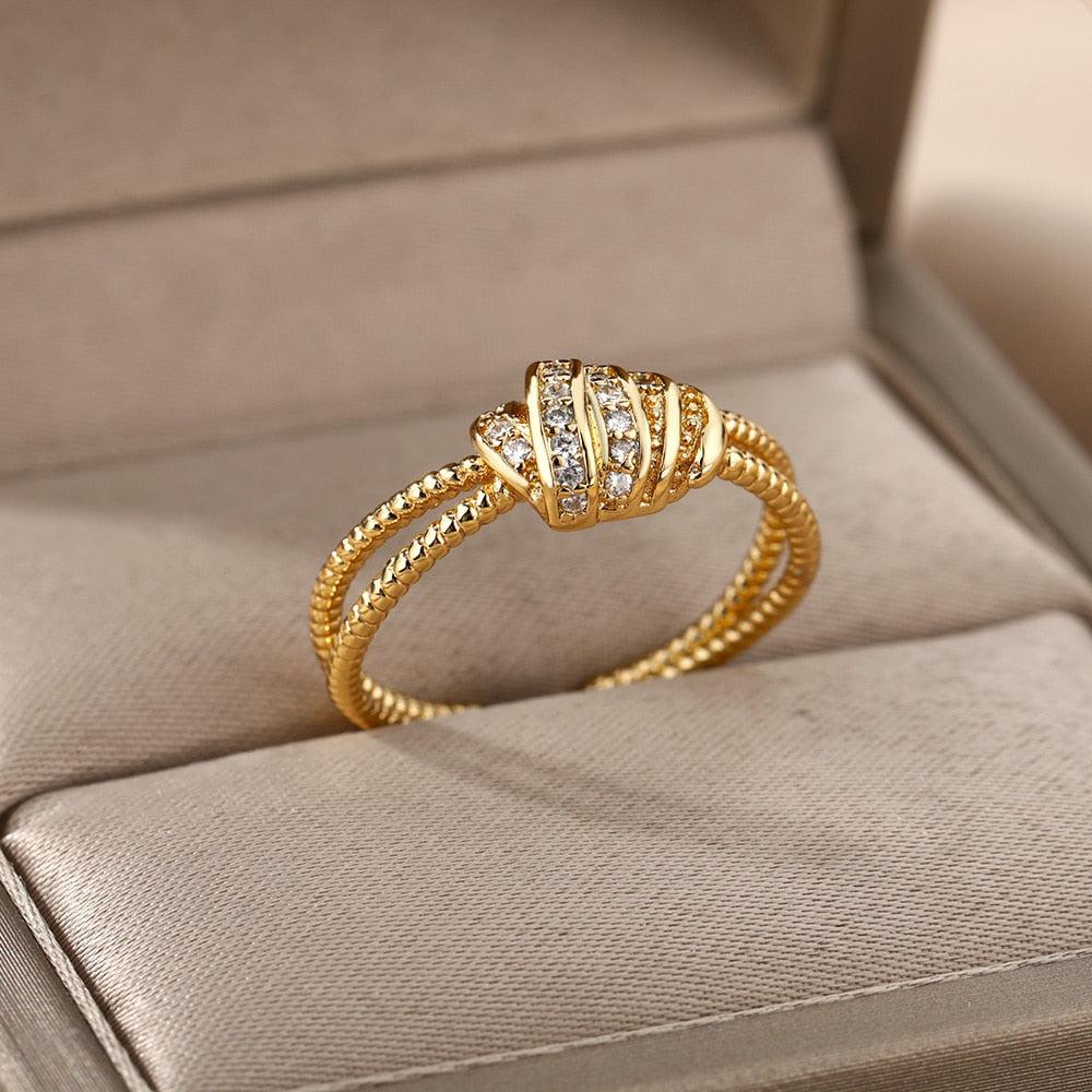 Women's Trendy Turkish Style Evil Eye Rings