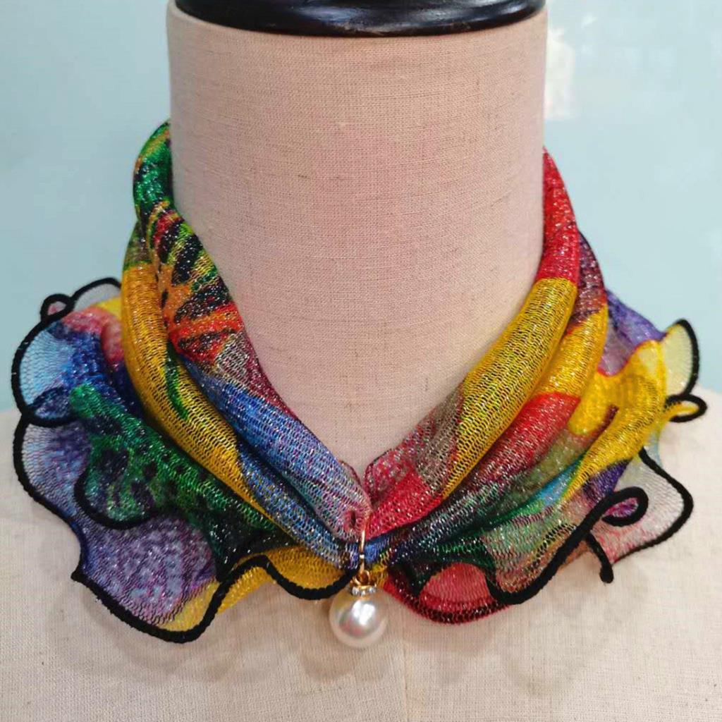 Women's Trendy Chiffon Neck Collar Scarfs