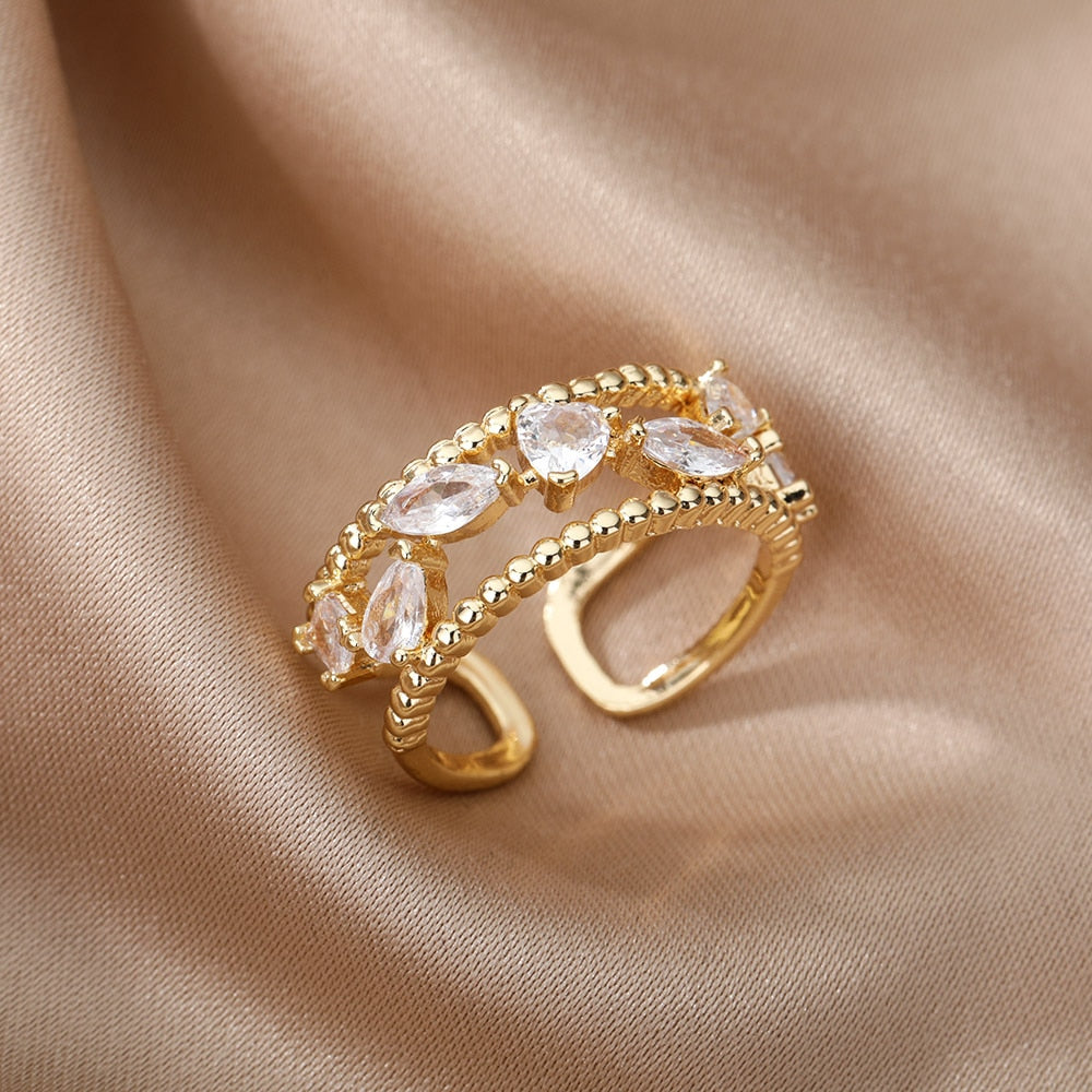 Women's Trendy Turkish Style Evil Eye Rings