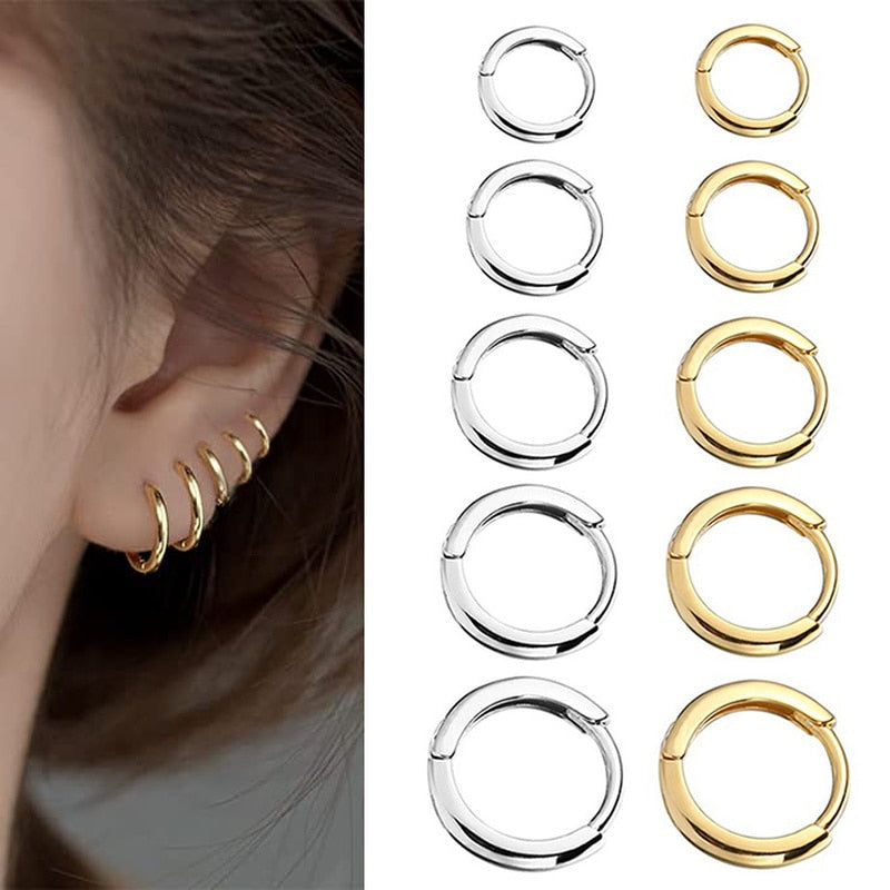 ( New) Women's Vintage Style Hoop Ear Piercing Jewelry