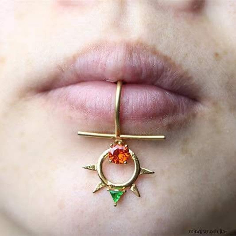 New Trendy Women's Lip Piercing