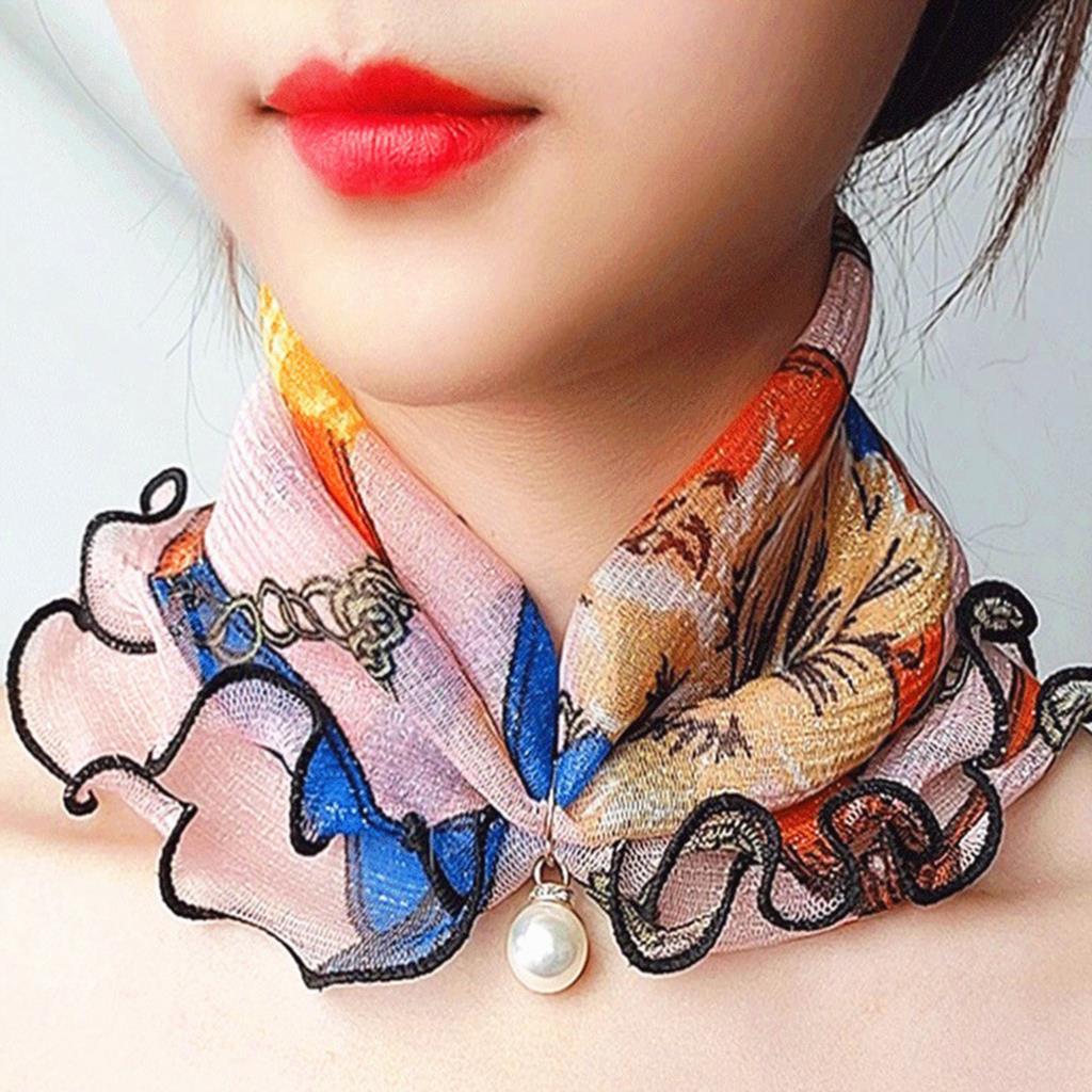 Women's Trendy Chiffon Neck Collar Scarfs