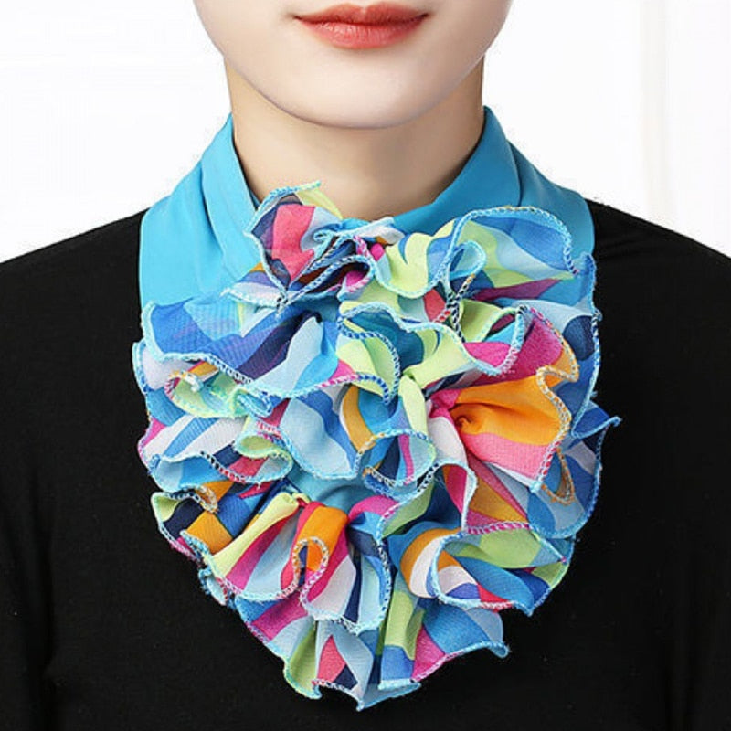 Women's Trendy Chiffon Neck Collar Scarfs