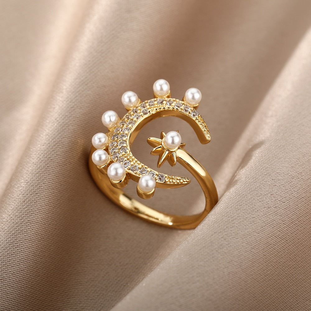 Women's Trendy Turkish Style Evil Eye Rings