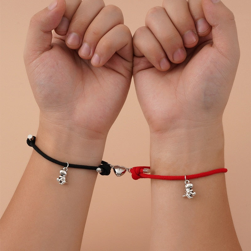 Women's Bracelet With Cute Three-dimensional Small Dinosaur Pendants