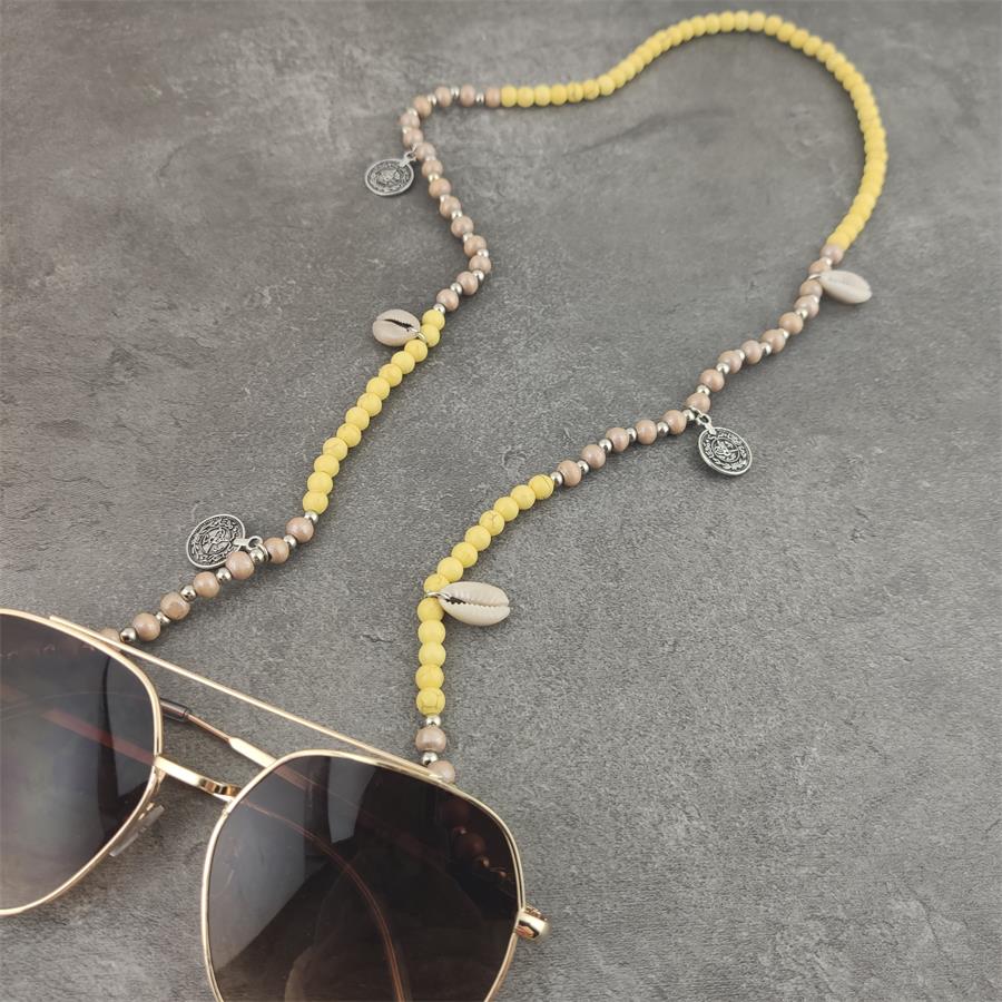 Women's Trendy Stone Beaded Sunglasses Chain