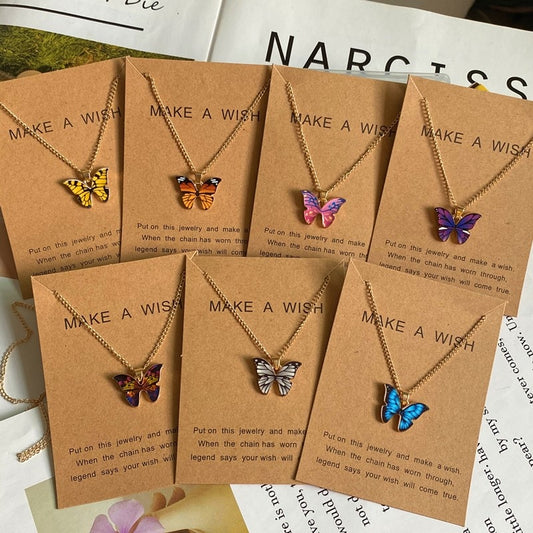 Women  New Butterfly Necklace