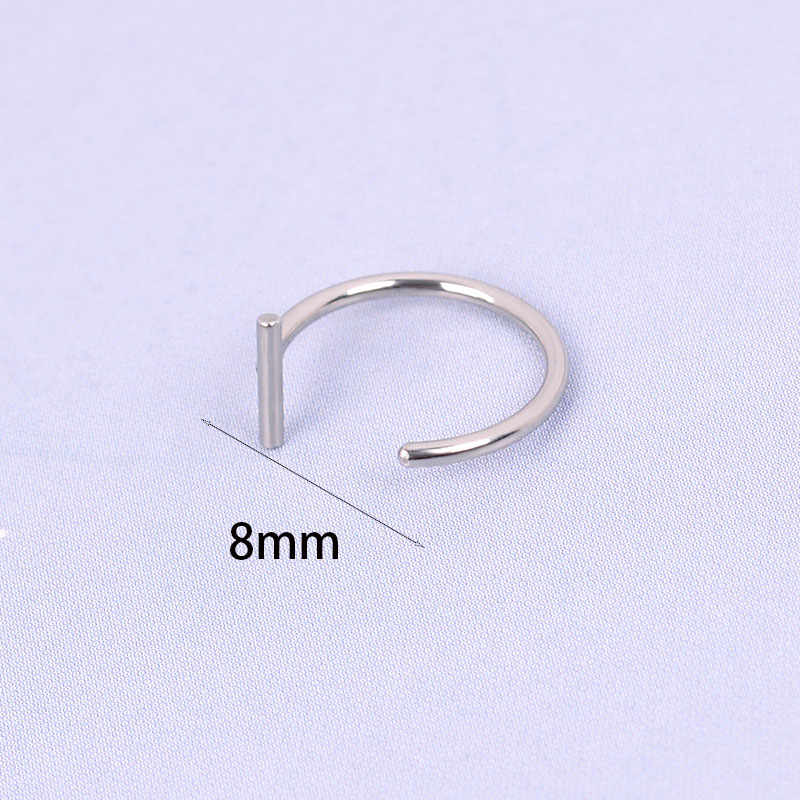 New Punk Titanium Steel Lip Piercings  (Cuff Clip)