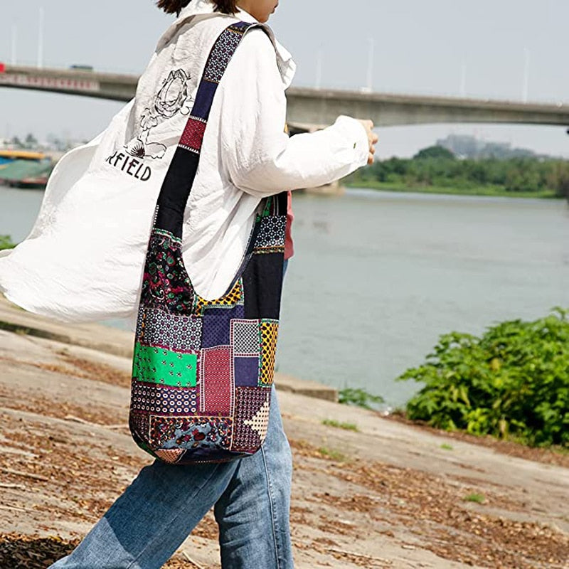 Women Vintage Hippy Bohemian Over The Shoulder Bag