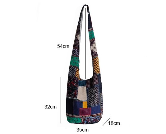 Women Vintage Hippy Bohemian Over The Shoulder Bag