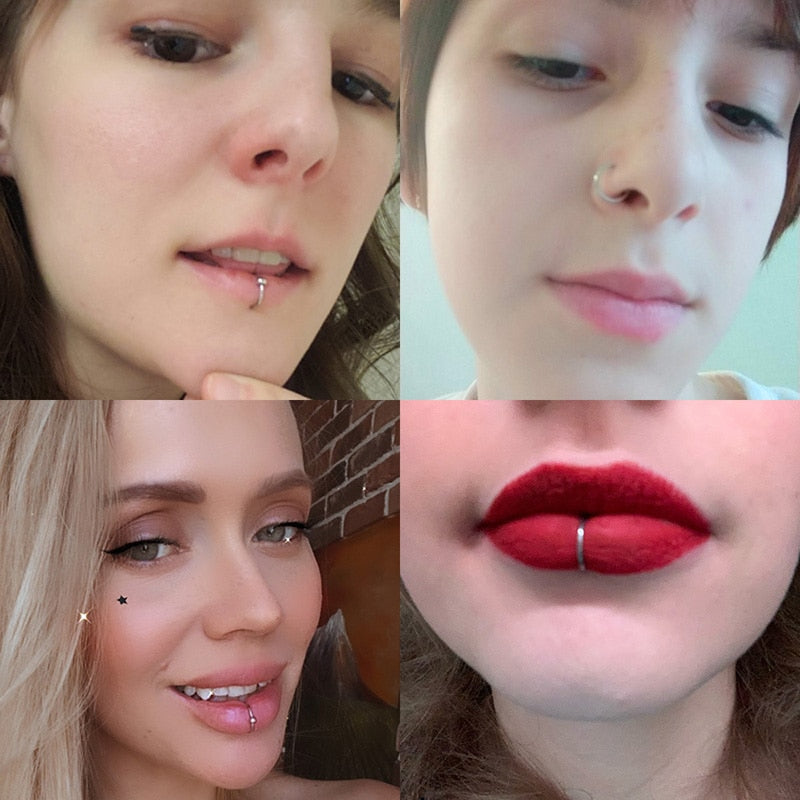 Women Trendy Lip Piercing
