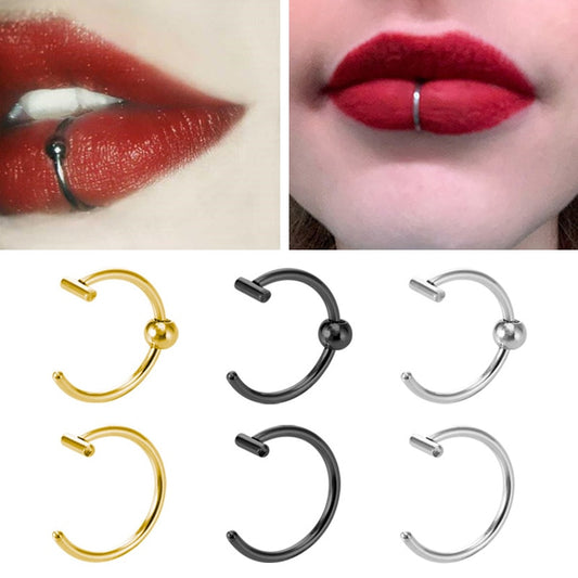 Women Trendy Lip Piercing