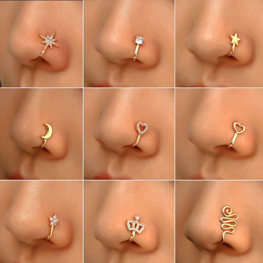 Women's Copper Nose Piercings