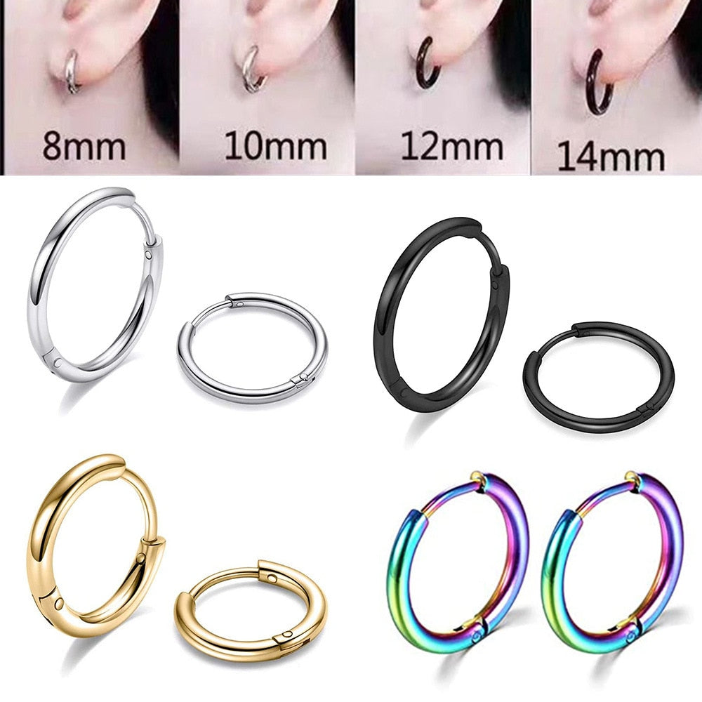 ( New) Women's Vintage Style Hoop Ear Piercing Jewelry